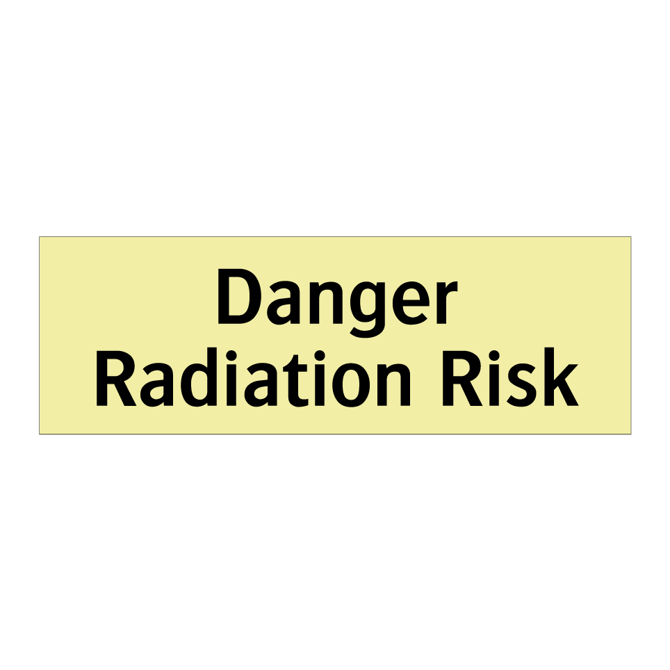 Danger Radiation Risk