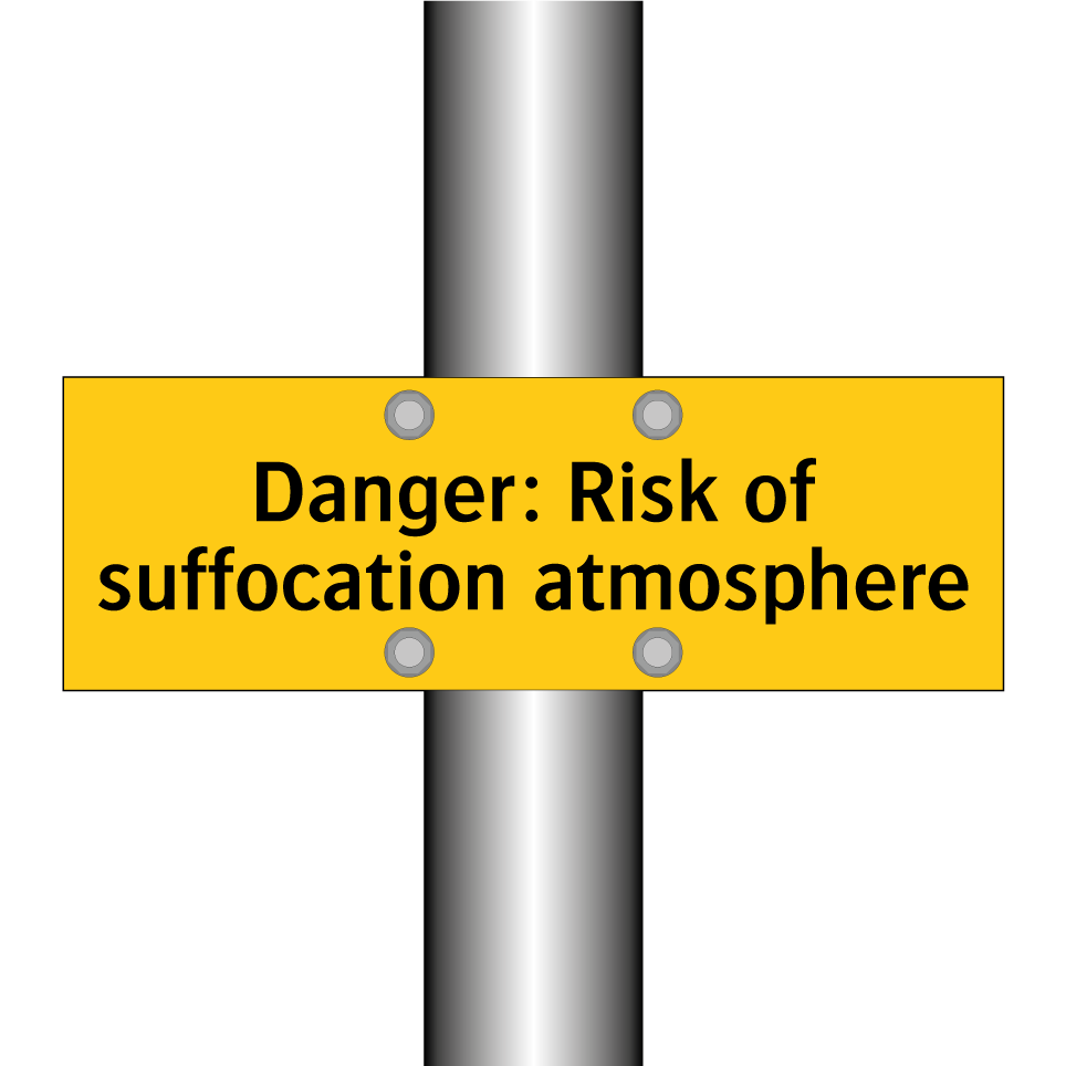 Danger: Risk of suffocation atmosphere