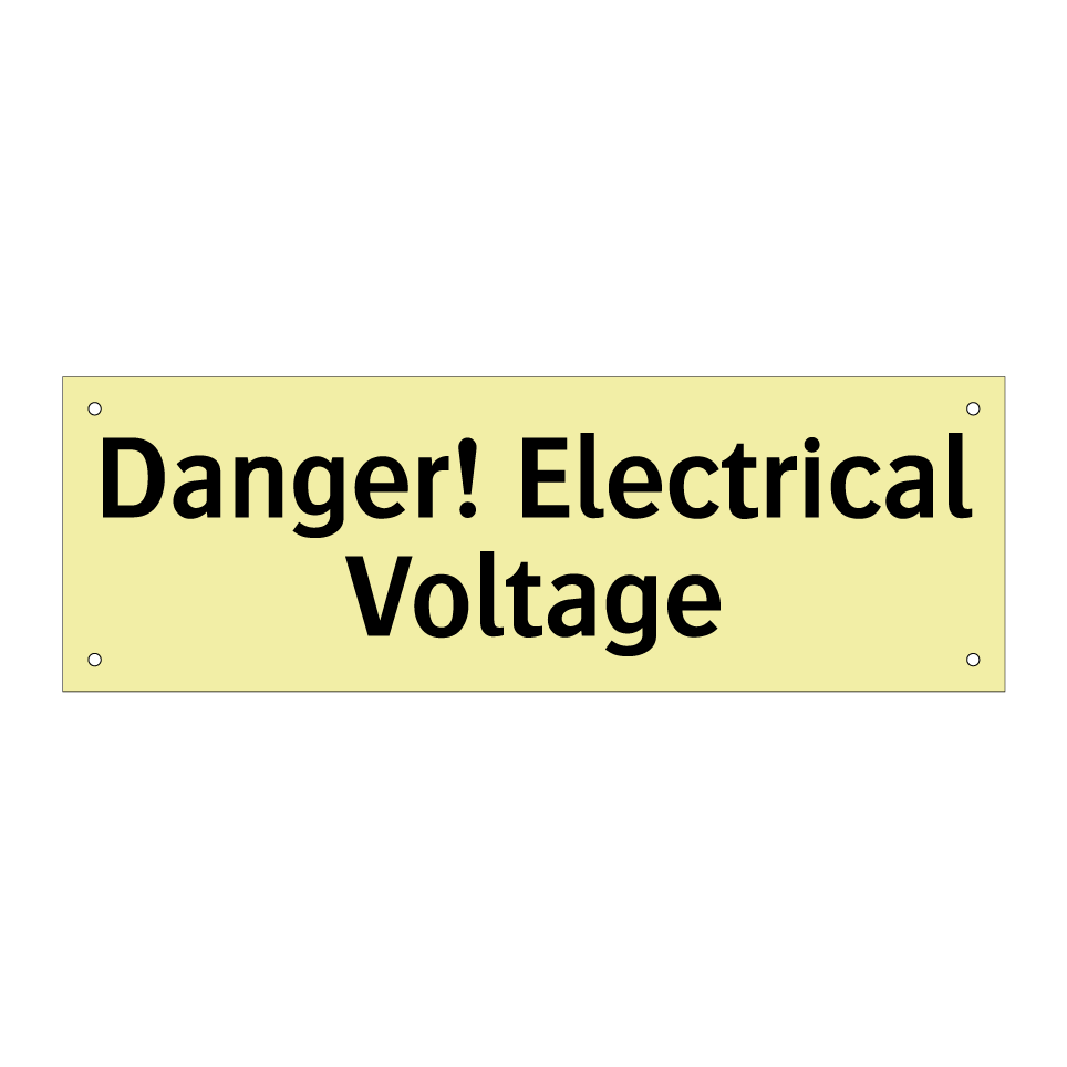 Danger! Electrical Voltage
