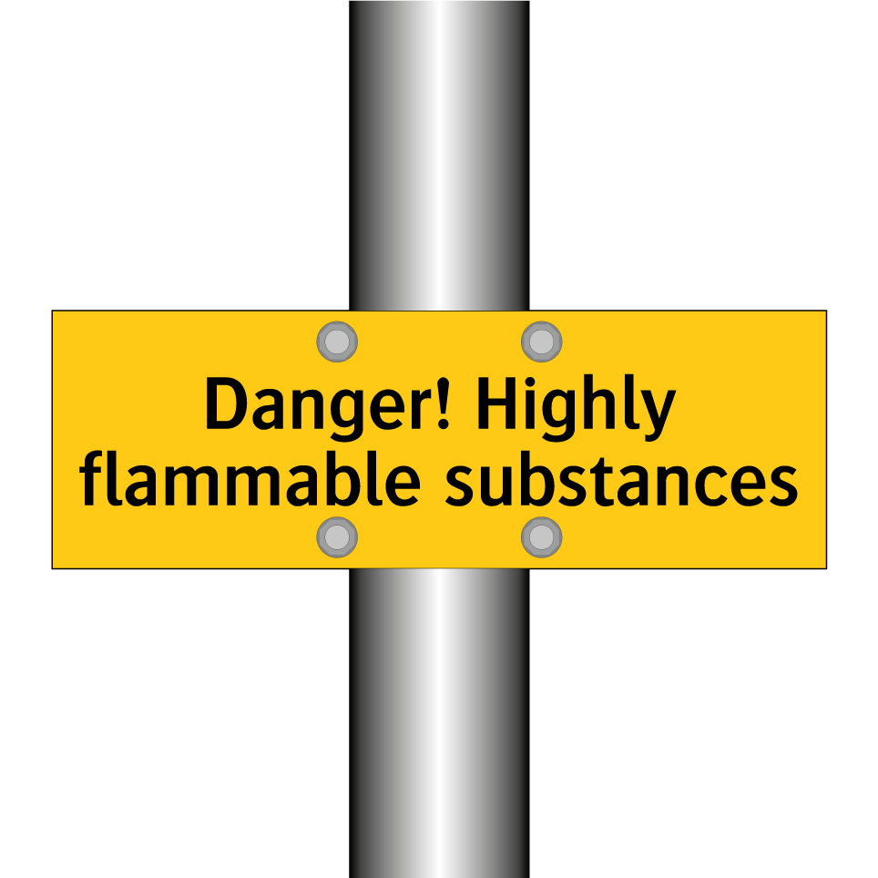 Danger! Highly flammable substances