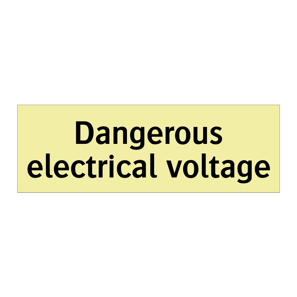 Dangerous electrical voltage