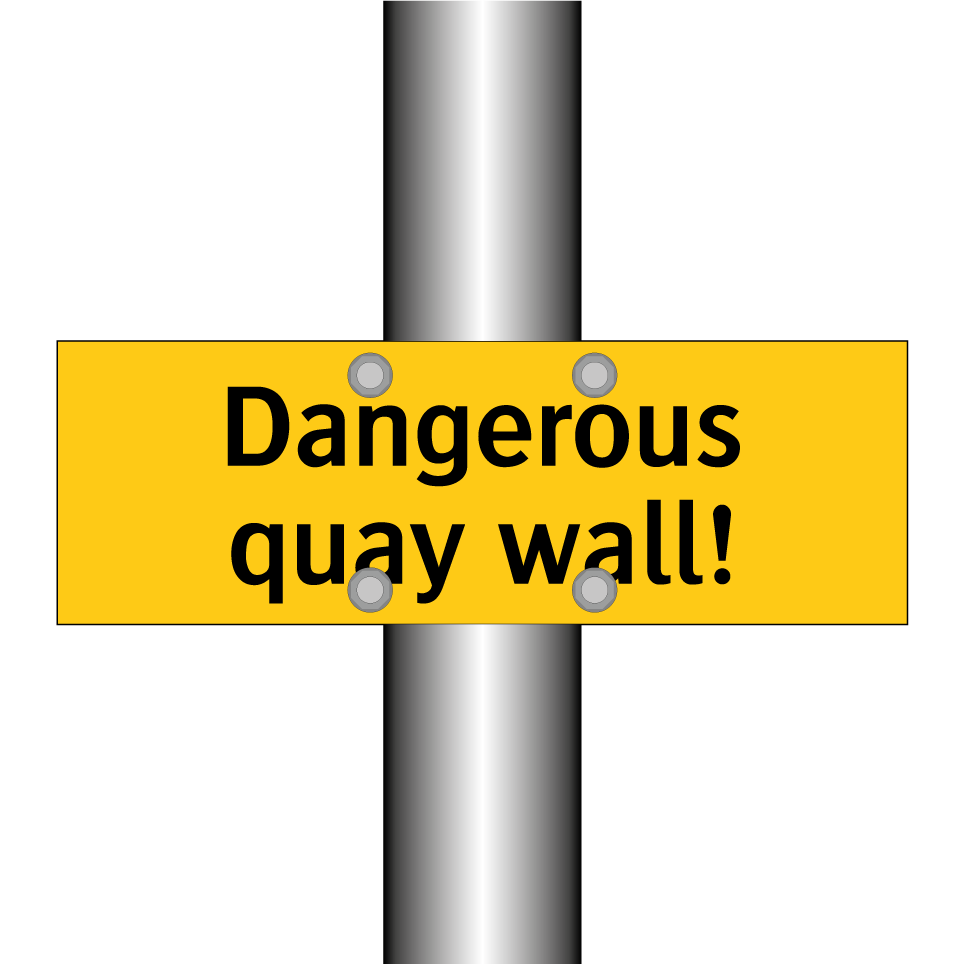 Dangerous quay wall!