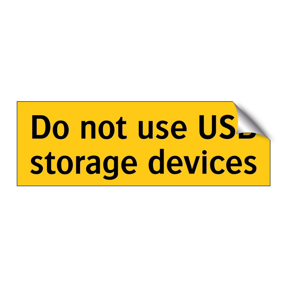 Do not use USB storage devices