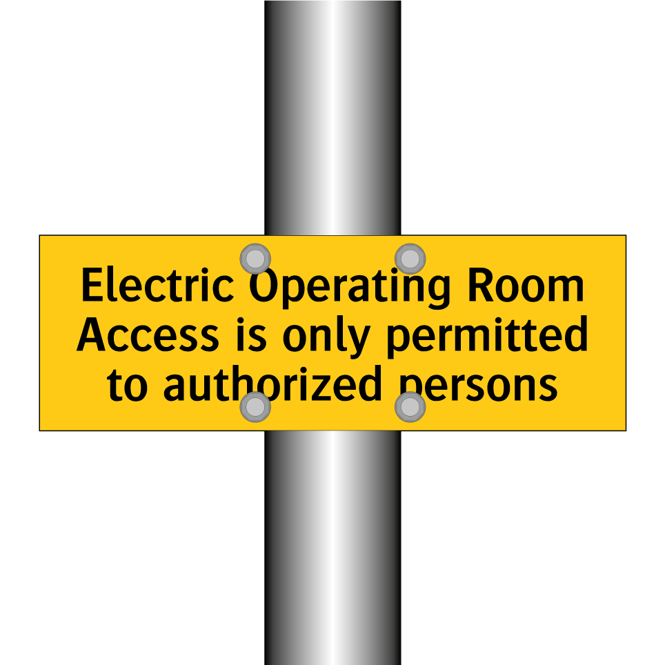 Electric Operating Room Access is only permitted to authorized persons
