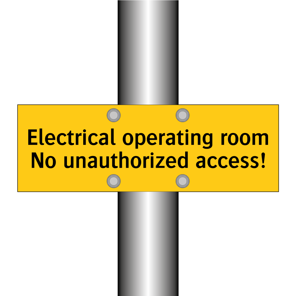 Electrical operating room No unauthorized access!
