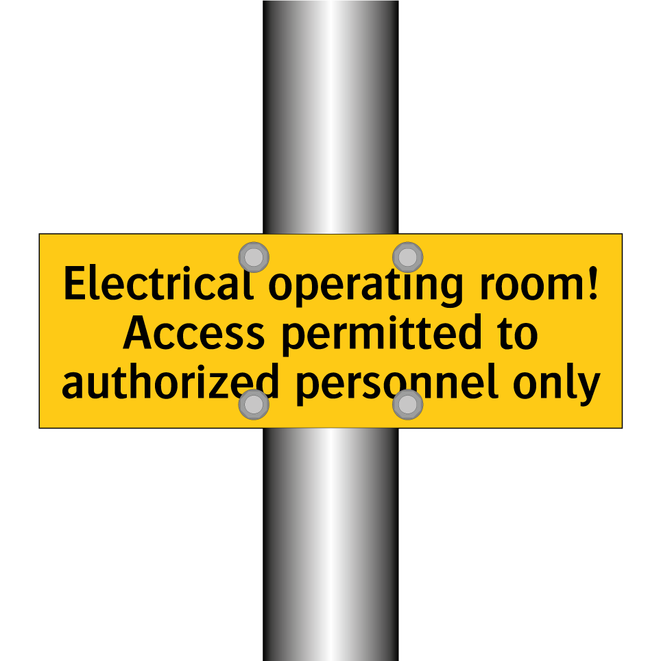 Electrical operating room! Access permitted to authorized personnel only