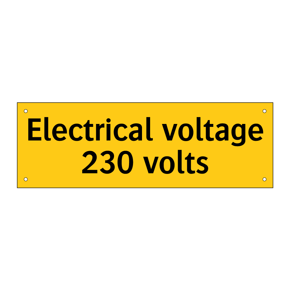 Electrical voltage 230 volts