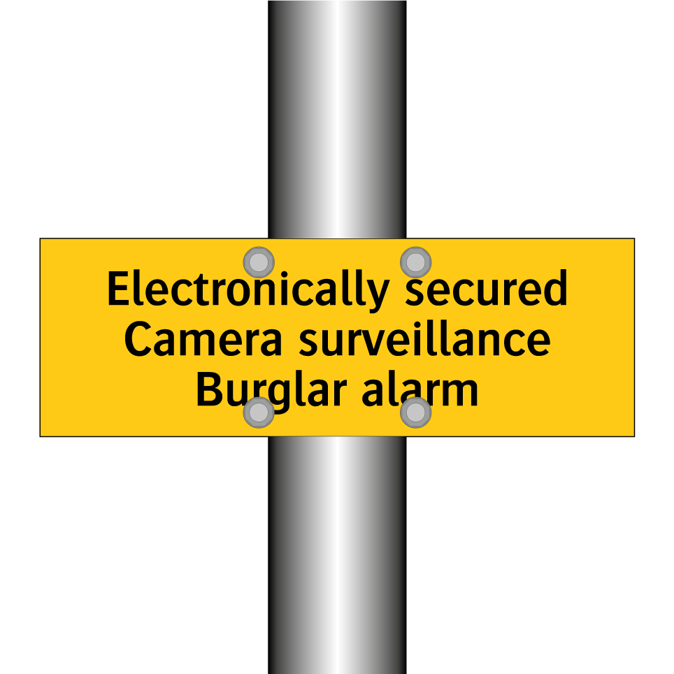Electronically secured Camera surveillance Burglar alarm