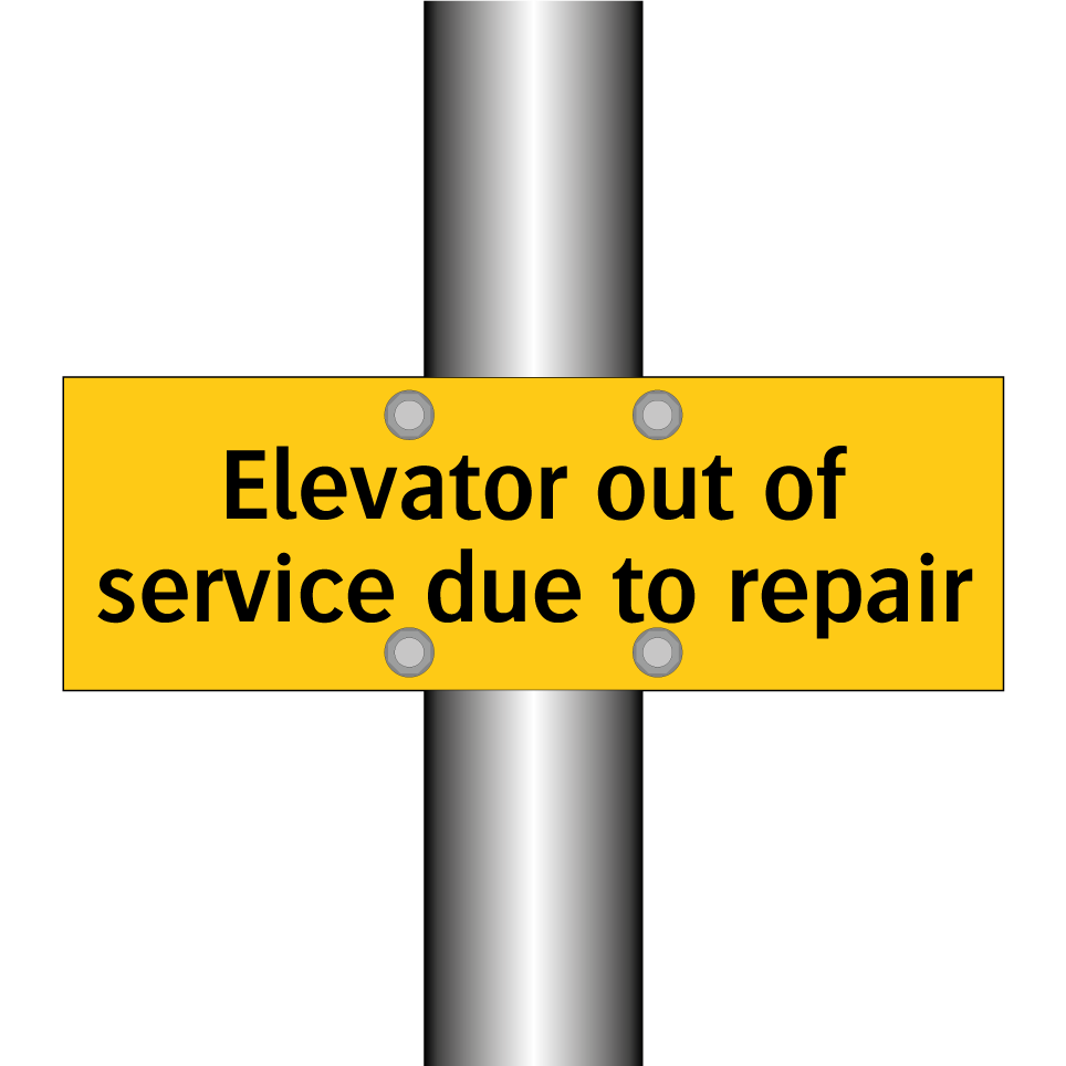 Elevator out of service due to repair