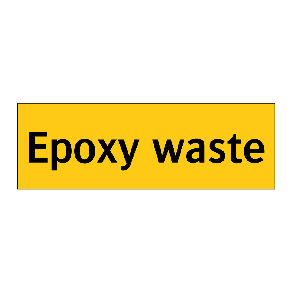 Epoxy waste