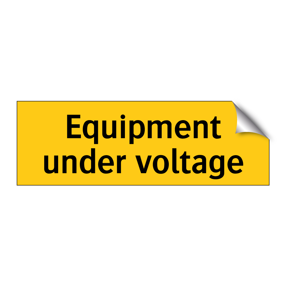 Equipment under voltage