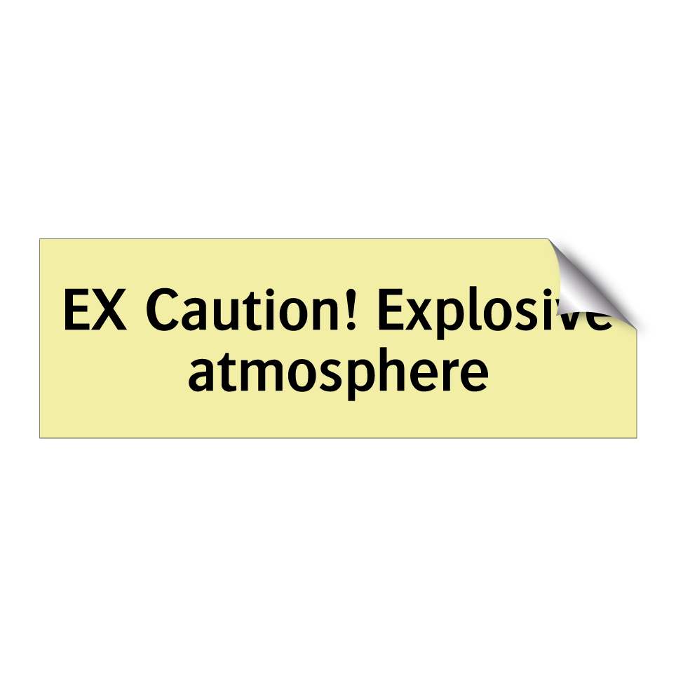 EX Caution! Explosive atmosphere