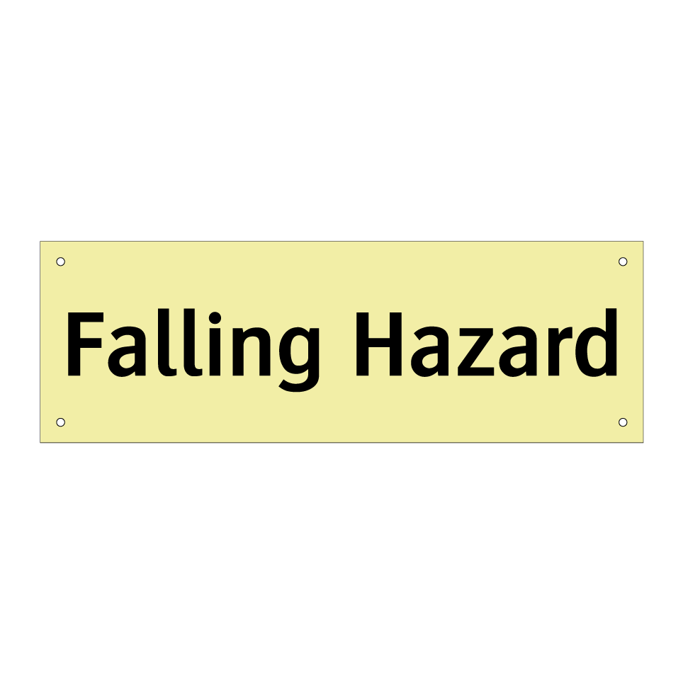 Falling Hazard