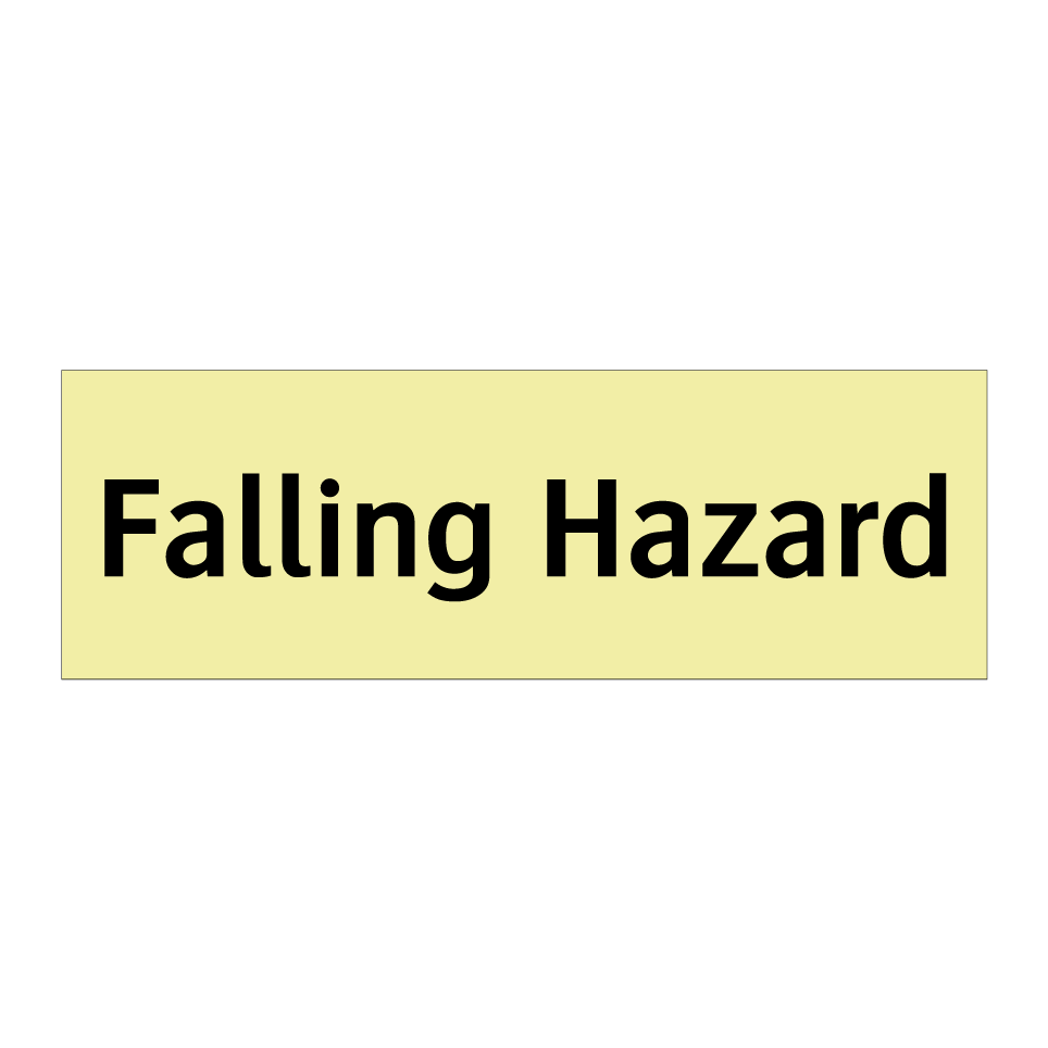 Falling Hazard