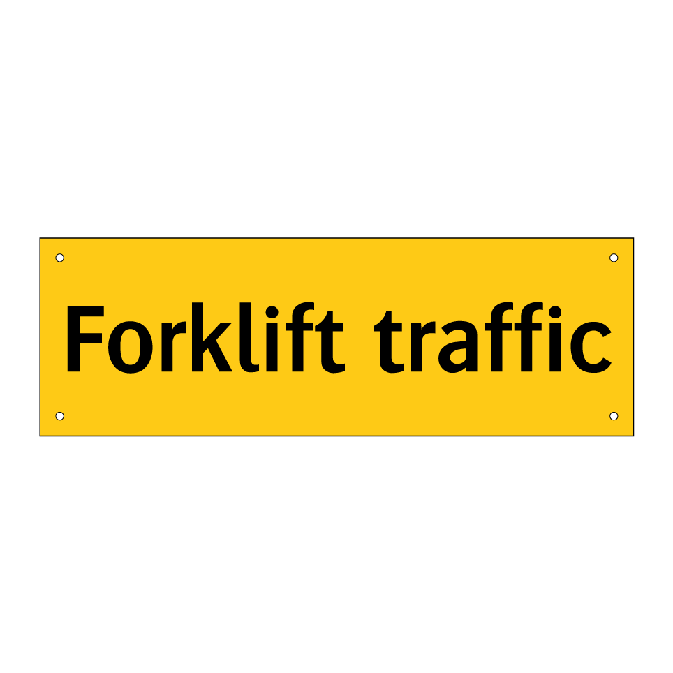 Forklift traffic