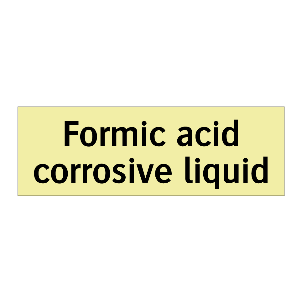 Formic acid corrosive liquid