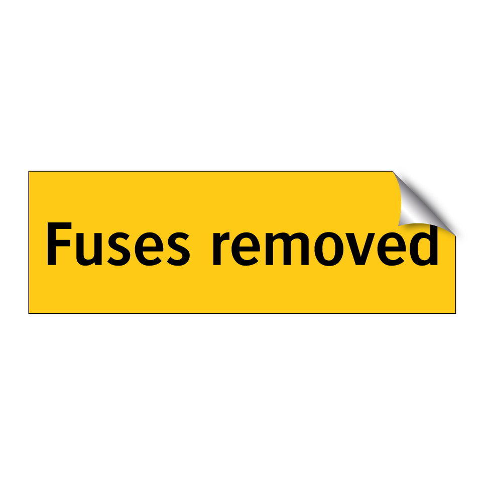 Fuses removed