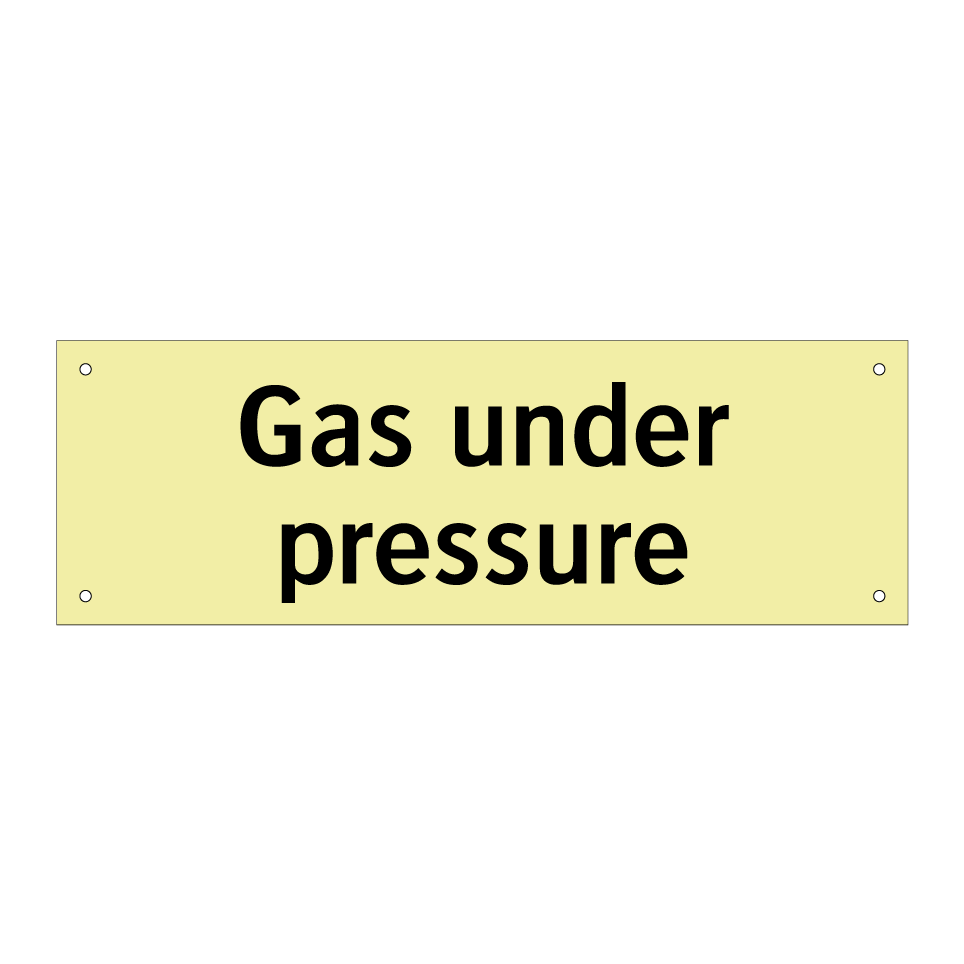 Gas under pressure