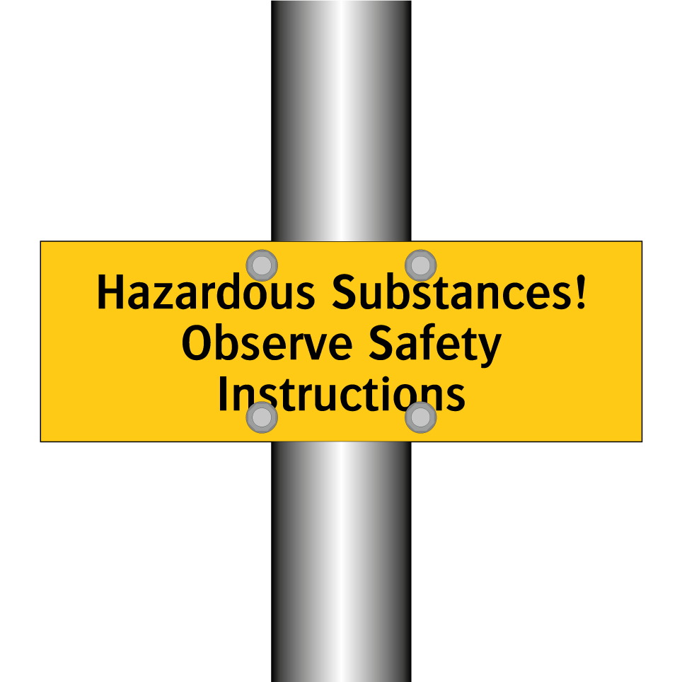 Hazardous Substances! Observe Safety Instructions