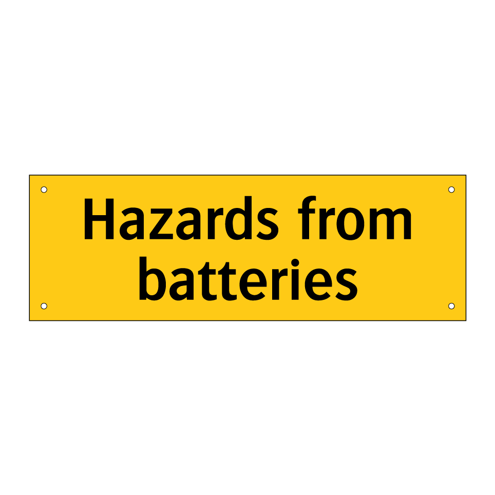 Hazards from batteries