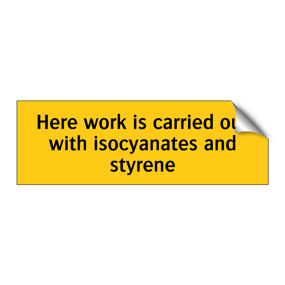 Here work is carried out with isocyanates and styrene