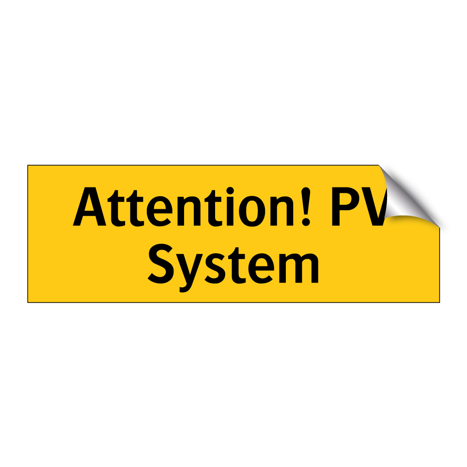 Attention! PV System