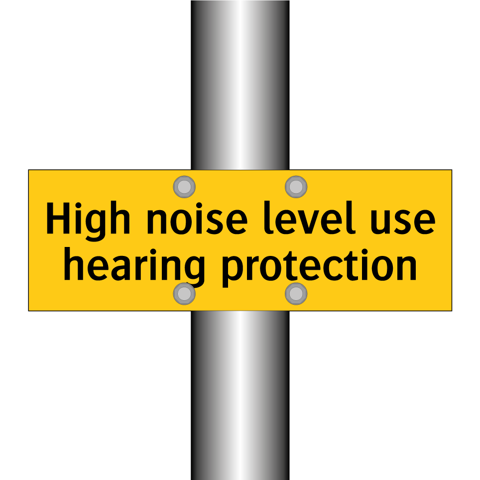 High noise level use hearing protection