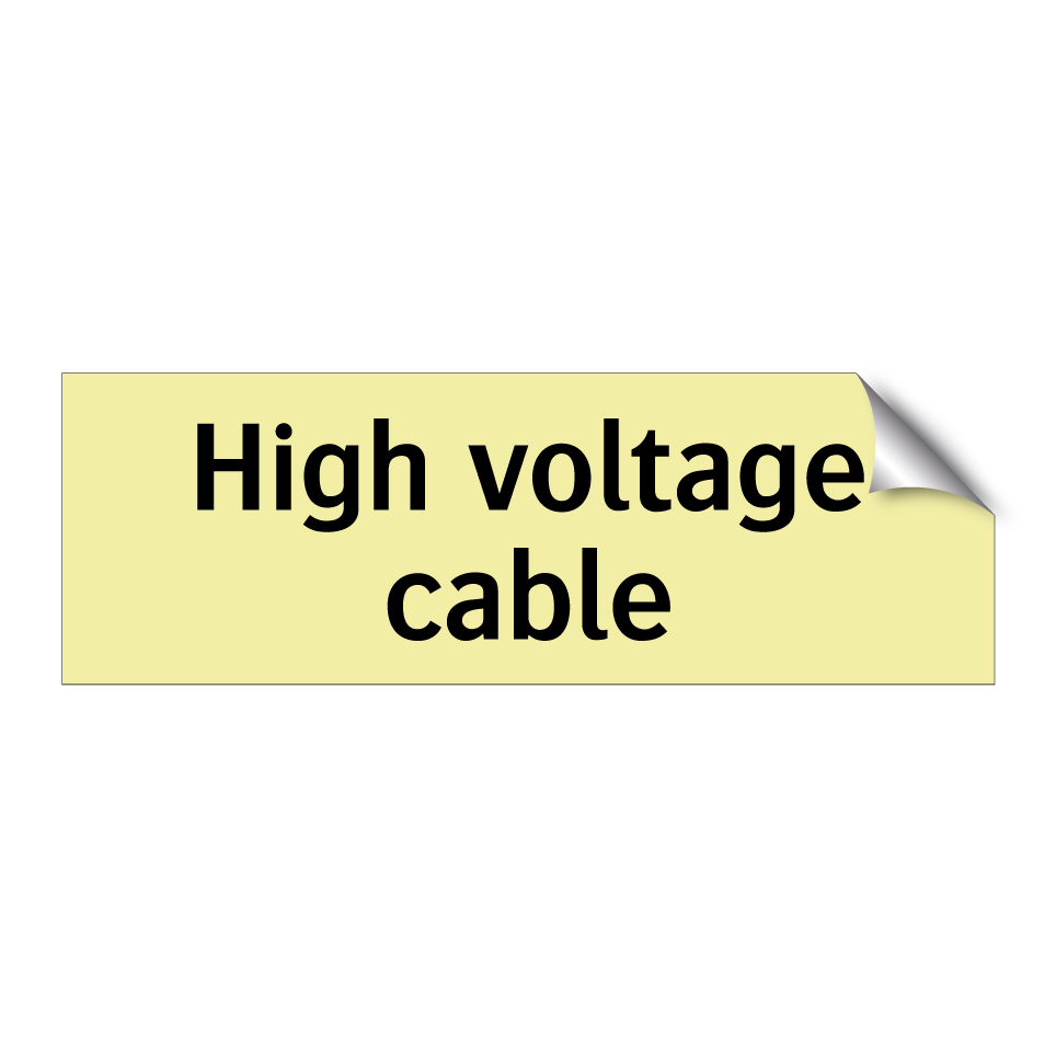 High voltage cable