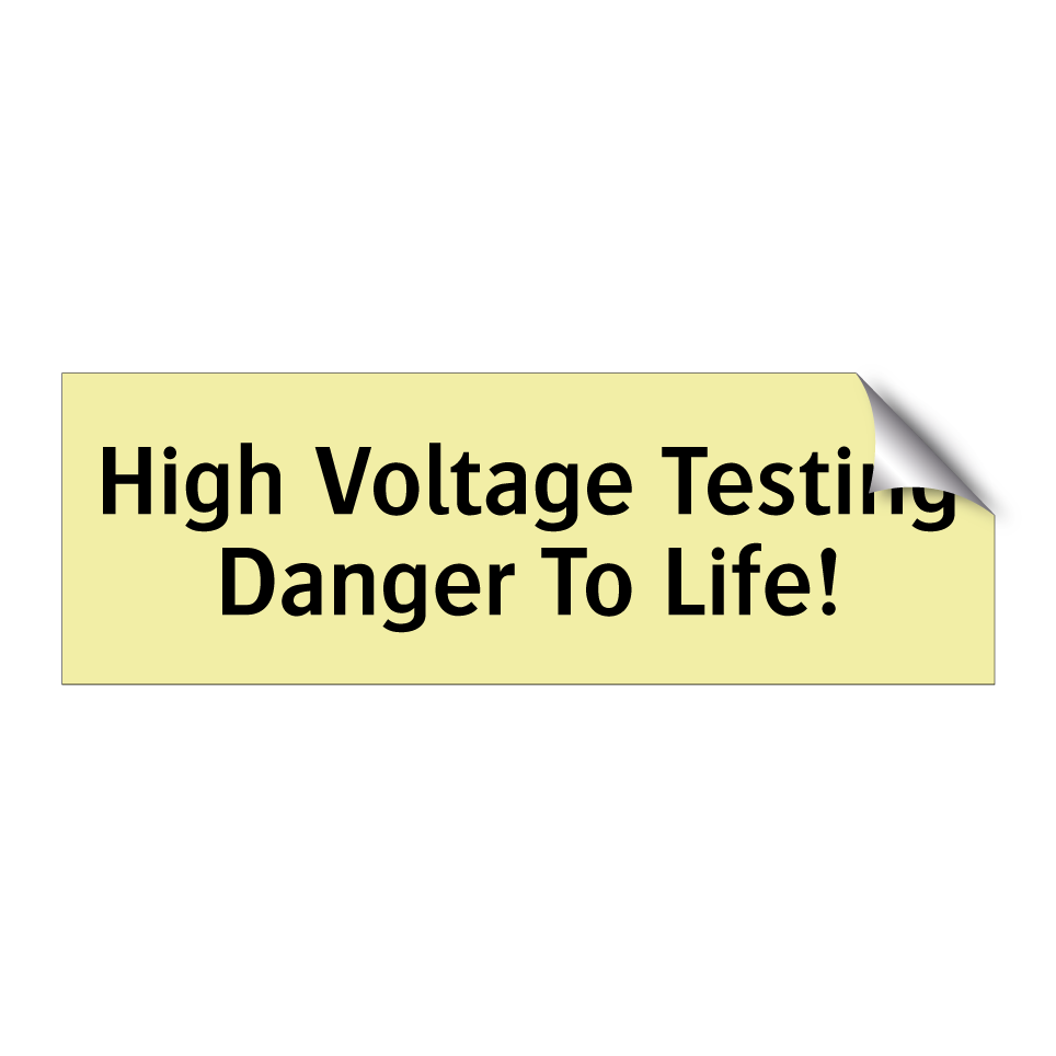 High Voltage Testing Danger To Life!