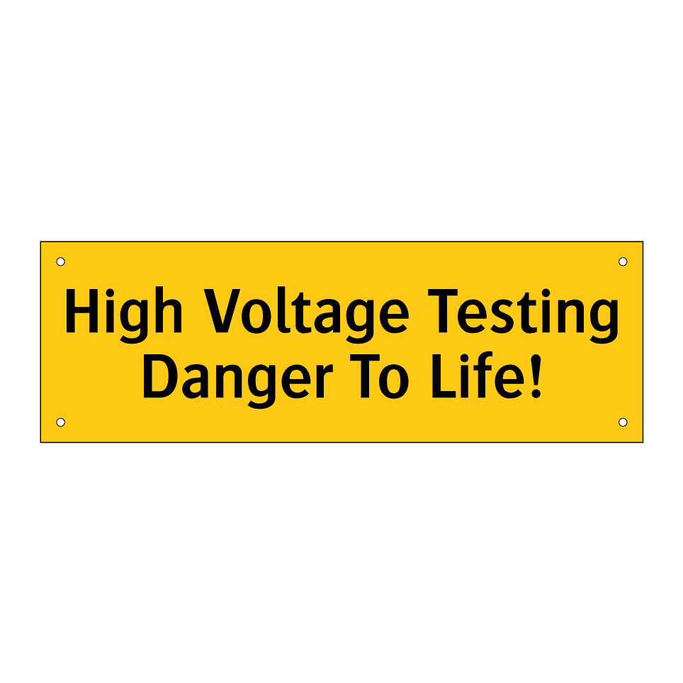 High Voltage Testing Danger To Life!