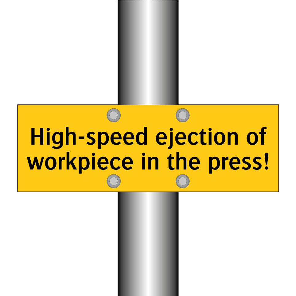 High-speed ejection of workpiece in the press!