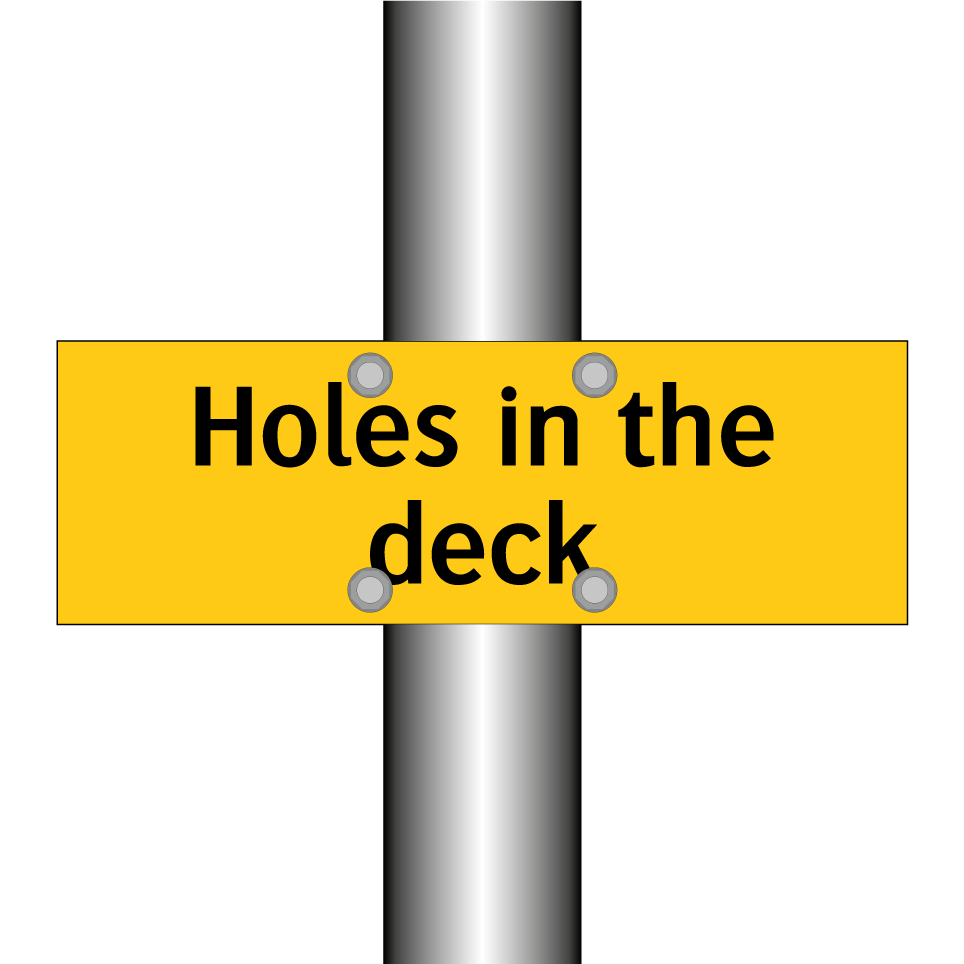 Holes in the deck
