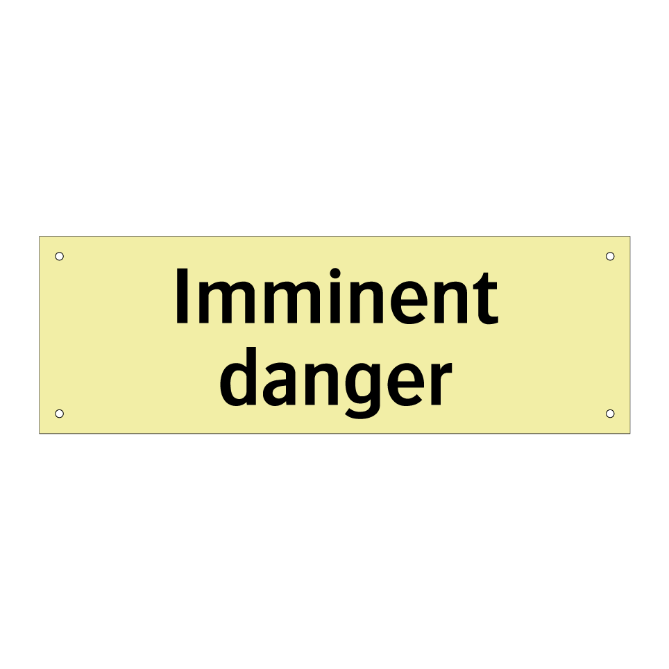 Imminent danger