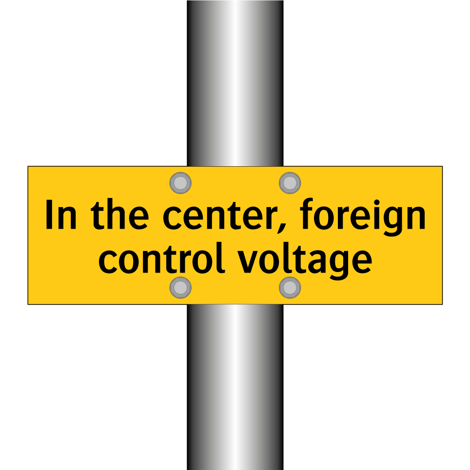 In the center, foreign control voltage