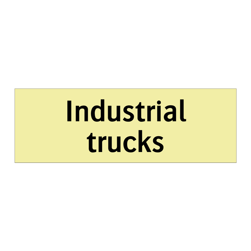 Industrial trucks