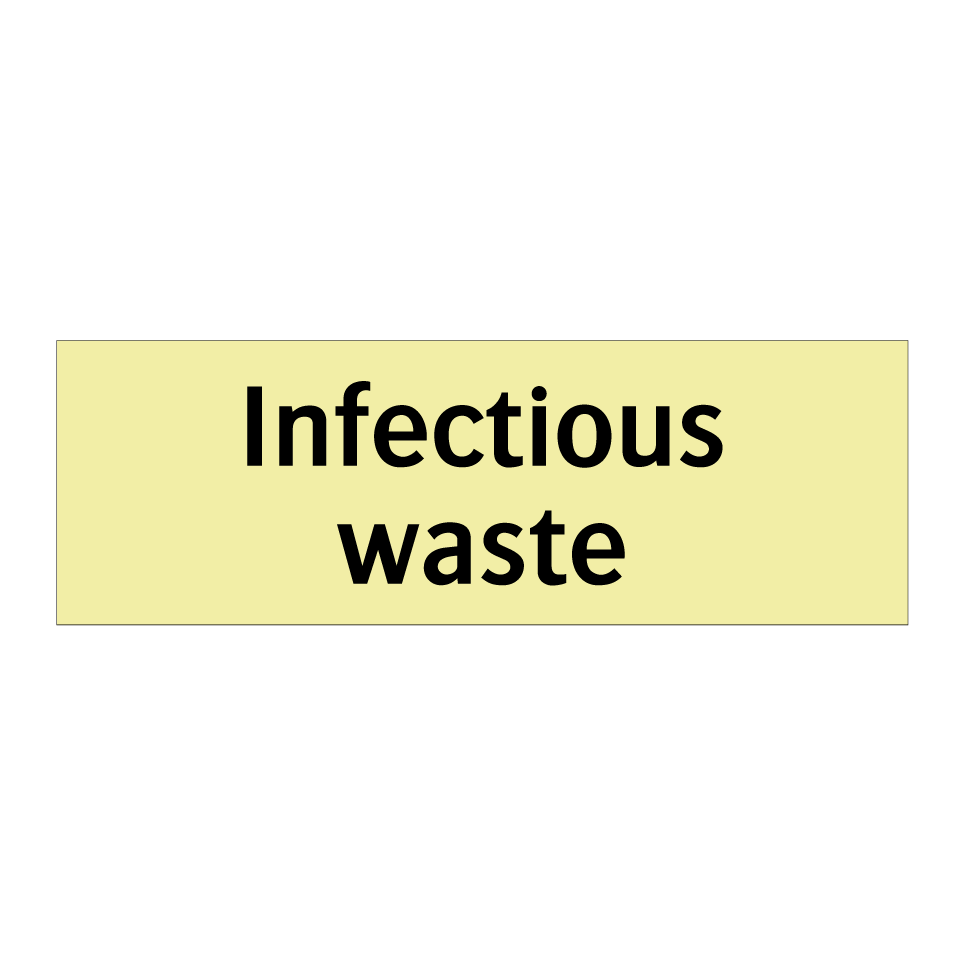 Infectious waste