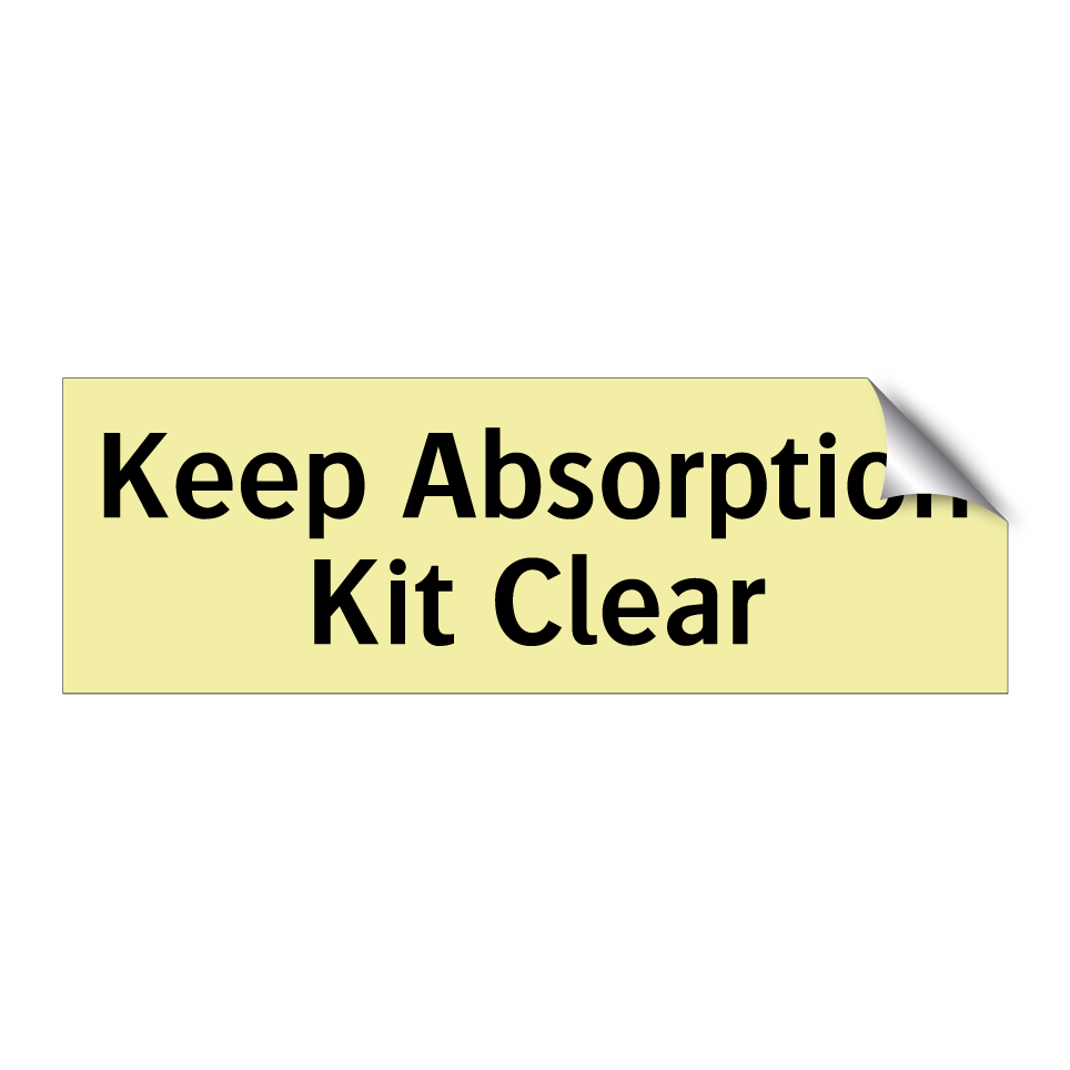 Keep Absorption Kit Clear