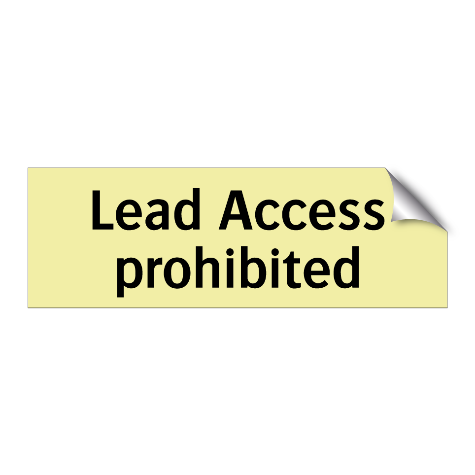 Lead Access prohibited