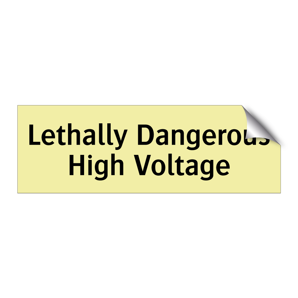 Lethally Dangerous High Voltage
