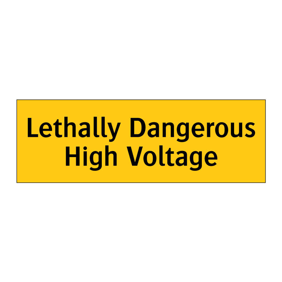 Lethally Dangerous High Voltage