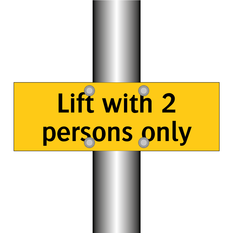 Lift with 2 persons only
