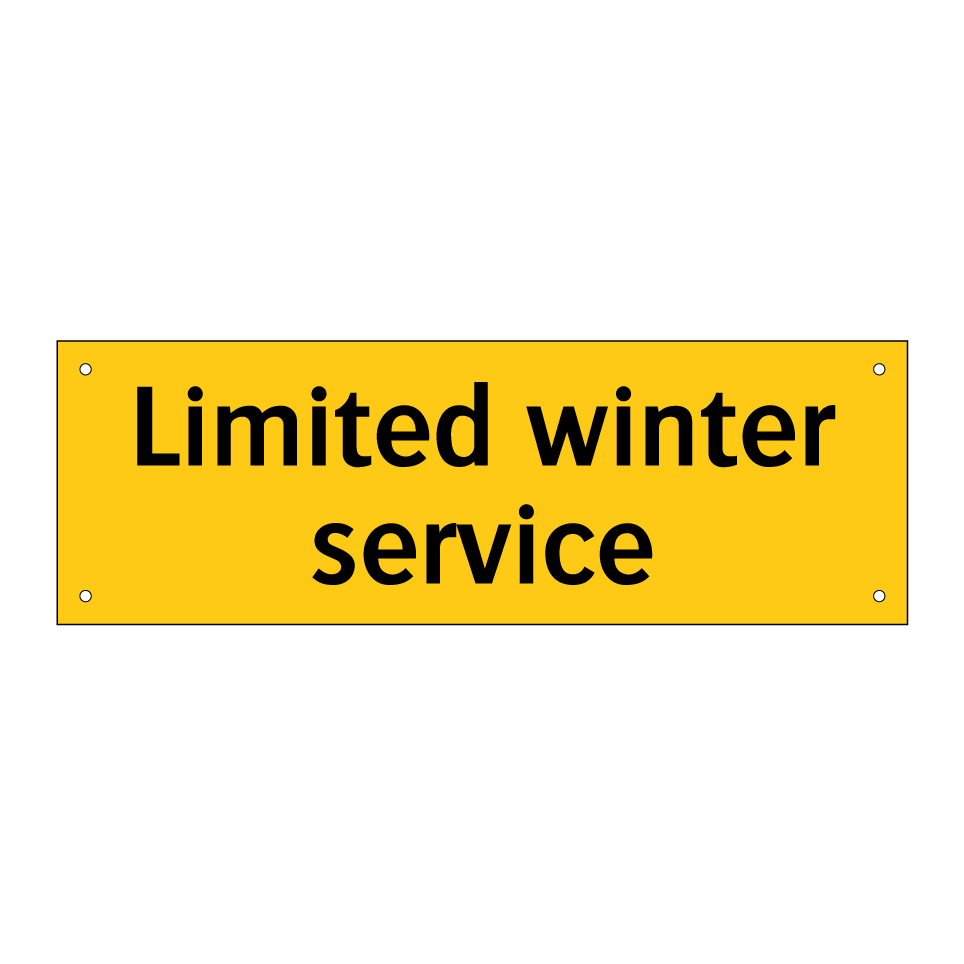 Limited winter service