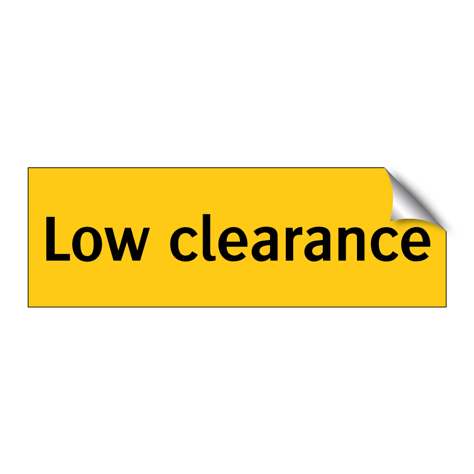 Low clearance