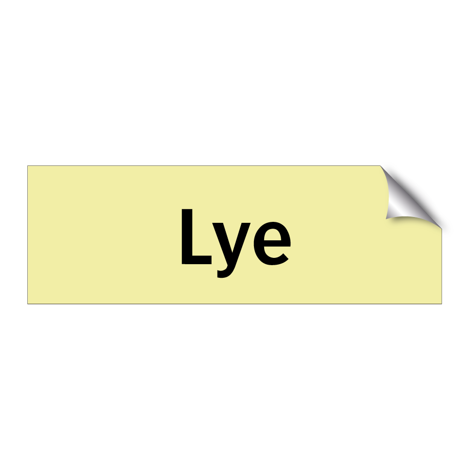 Lye