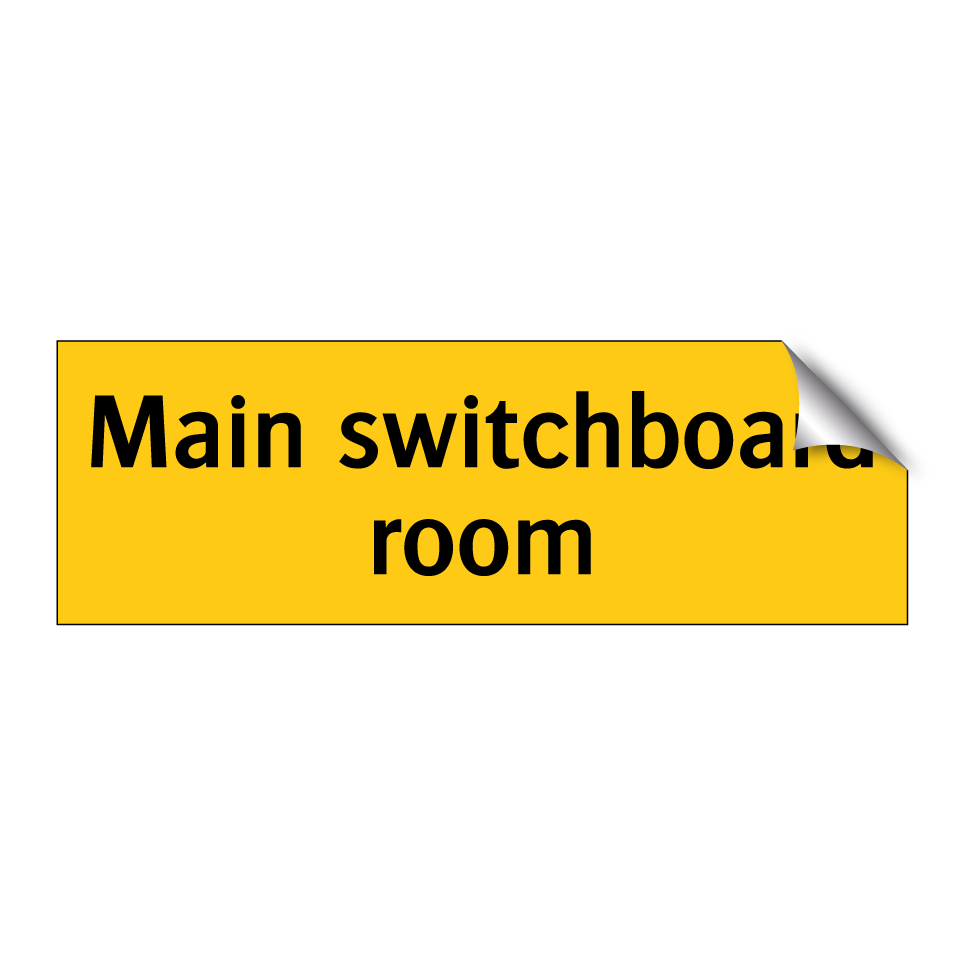 Main switchboard room