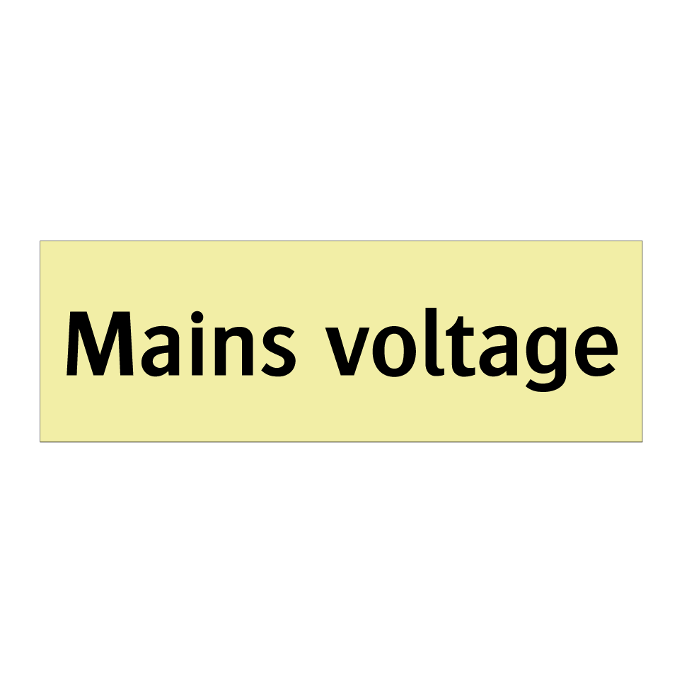Mains voltage