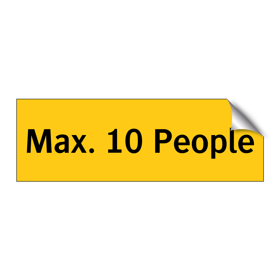 Max. 10 People