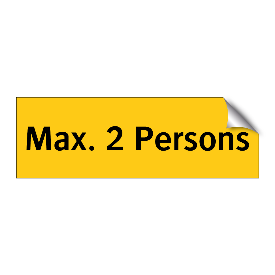 Max. 2 Persons