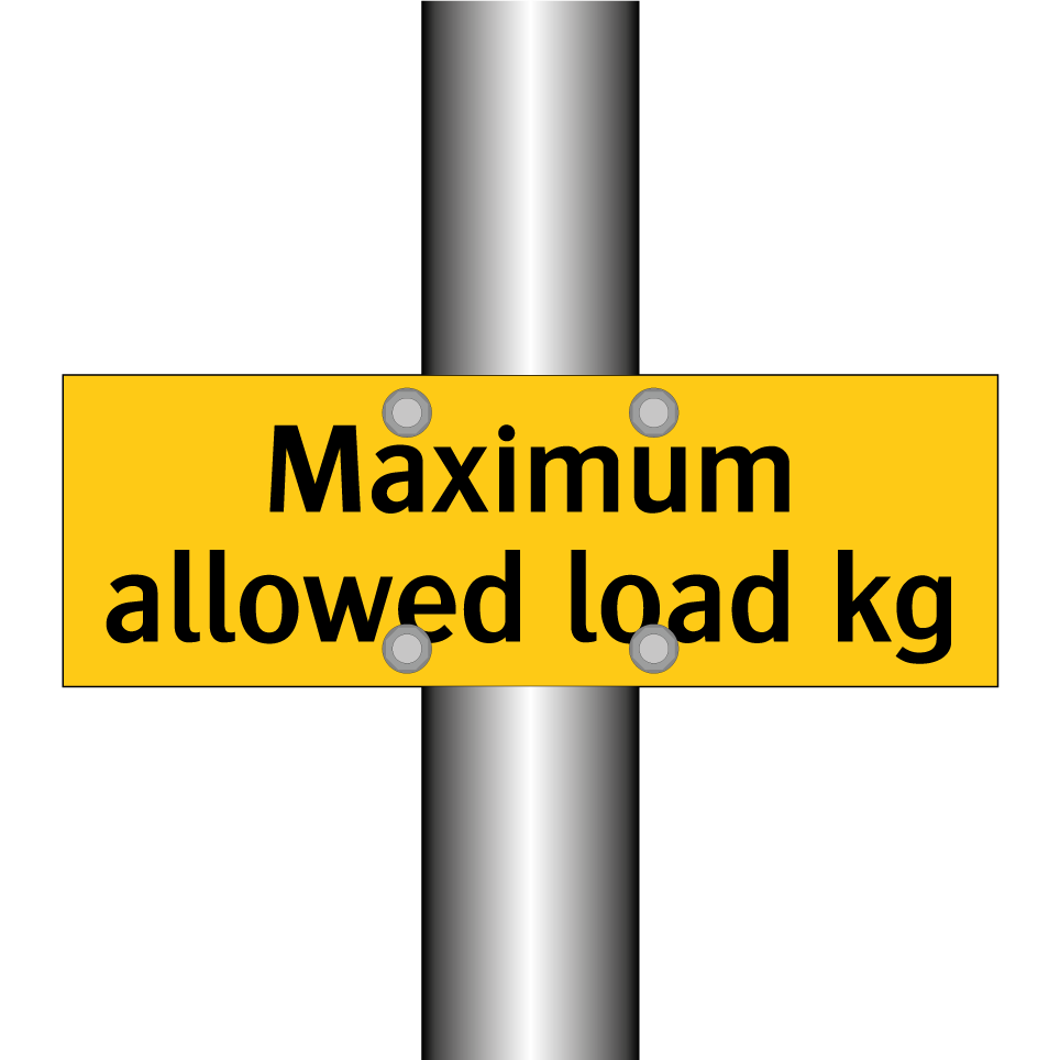 Maximum allowed load kg