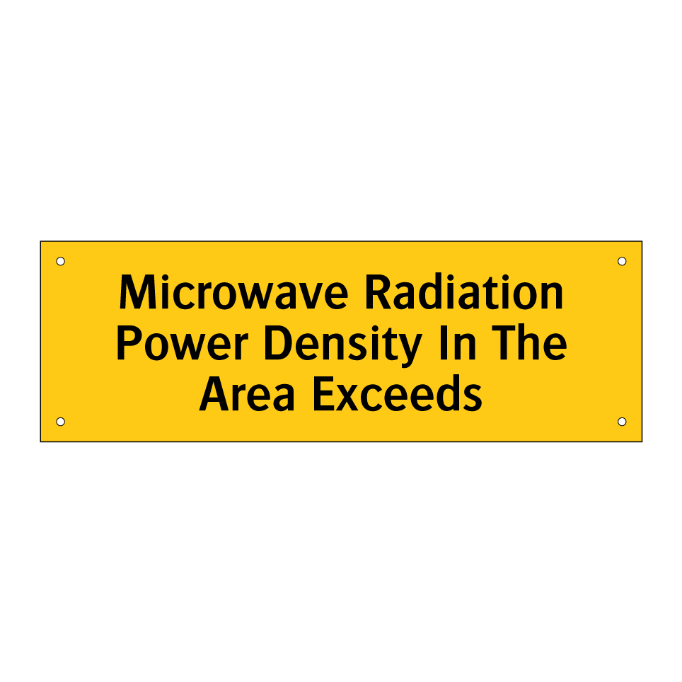 Microwave Radiation Power Density In The Area Exceeds